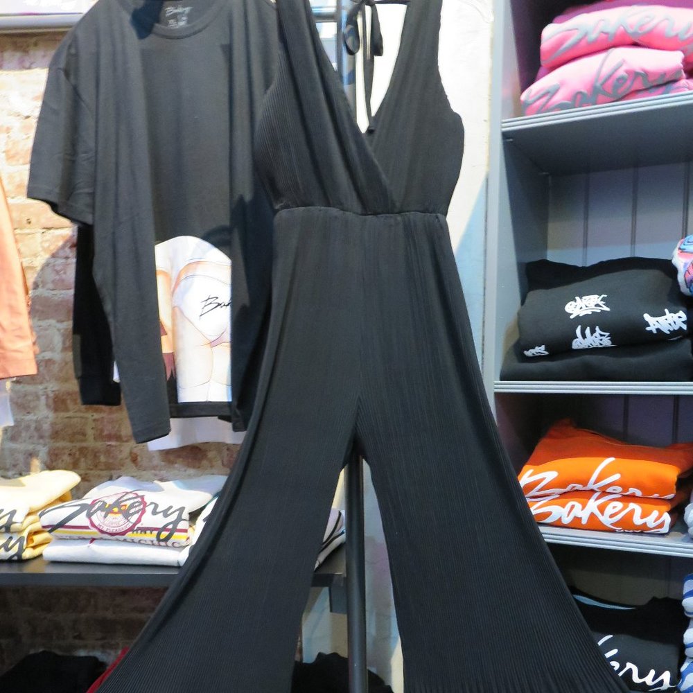 Blue Blush Black Playsuit Like New sz M